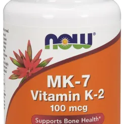 Witamina K2 MK7, 100mcg - Now Foods, 60 Kapsułek