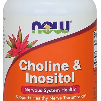 Cholina and Inozytol, 500mg - 100 kaps. Now Foods