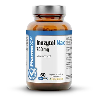 Inozytol Max 750 mg Mio-inozytol 60 kaps  Pharmovit