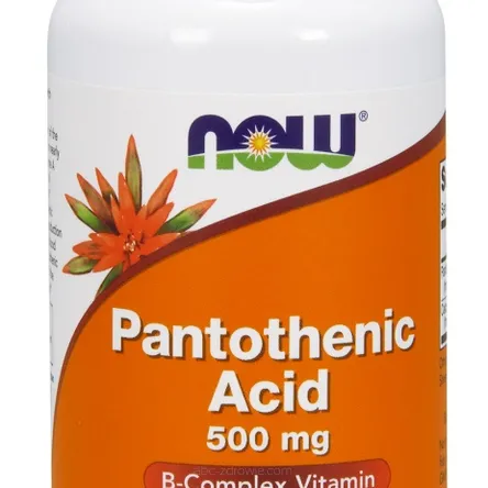 Pantothenic Acid, 500mg - 100 kaps. Now Foods