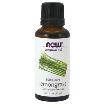 Olejek z Trawy Cytrynowej 100%, Lemongrass Oil - 30 ml. Now Foods