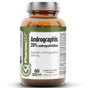 Andrographis ekstrakt 20% andrografolidów  Pharmovit 60 kaps.