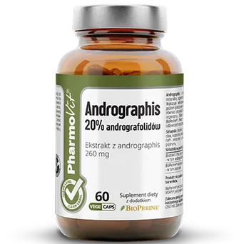 Andrographis ekstrakt 20% andrografolidów  Pharmovit 60 kaps.