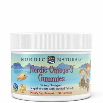 Nordic Omega-3 dla dzieci żelki smak mandarynki Nordic Naturals 60 żelki 