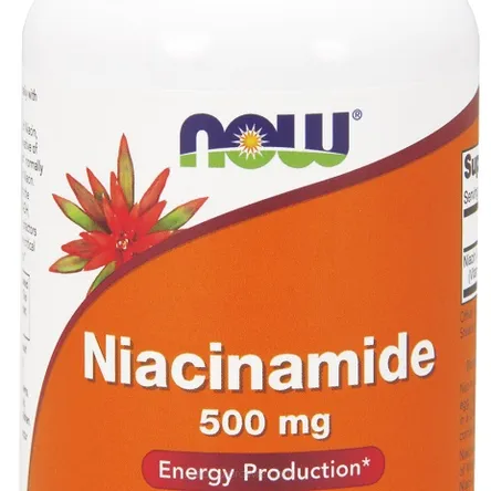 Niacynamid (witamina B3) 500mg - 100 kapsułek NOW FOODS 