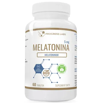 Melatonina 5mg - 60 Tabletek, Produkt Wegetariański