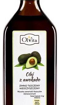 Olej z awokado zimno tłoczony, OLVITA 250 ml