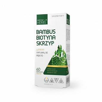 Bambus / Biotyna / Skrzyp 455mg 60 kaps. Medica Herbs