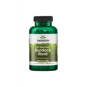 Full Spectrum Burdock Root - Korzeń Łopianu 460 mg 100 kaps. Swanson