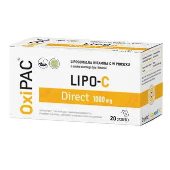 OxiPAC Lipo-C Direct, Liposomalna witamina c w proszku 1000 mg – 20 saszetek