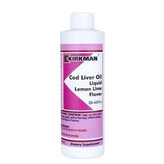 Kirkman Cod Liver Oil w płynie  Lemon Lime Flavor (tran) 237 ml 