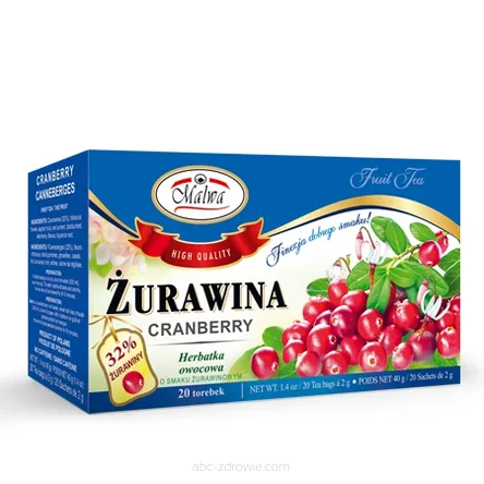 Herbatka żurawinowa 20*2g fix MALWA