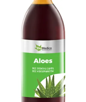 Sok z Aloesu EkaMedica - 99,8% Czysty Aloes - 1l