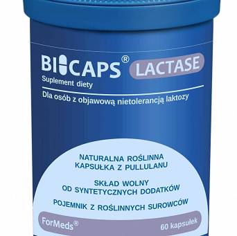 Lactase Bicaps  na nietolerancję laktozy  Formeds 60 kaps.