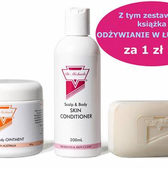 Łuszczyca-Zestaw powiększony na atopowe zapalenie skóry (AZS)/egzemę