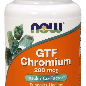 GTF Chromium, 200mcg - 100 tablets Now Foods