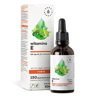 Witamina E Forte (200 IU) na oleju MCT - krople Aura Herbals 50 ml