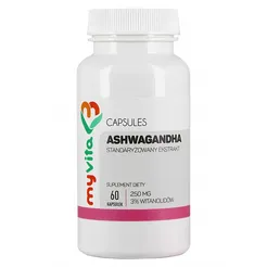 Ashwagandha ekstrakt 250mg, 60 kaps. MyVita