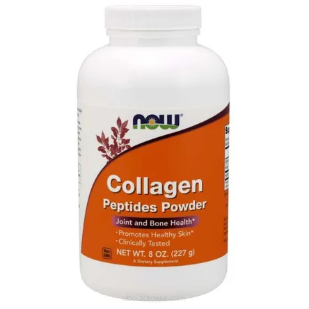 Opakowanie zawiera Kolagen w proszku, Kolagen Peptides Now Foods 227g