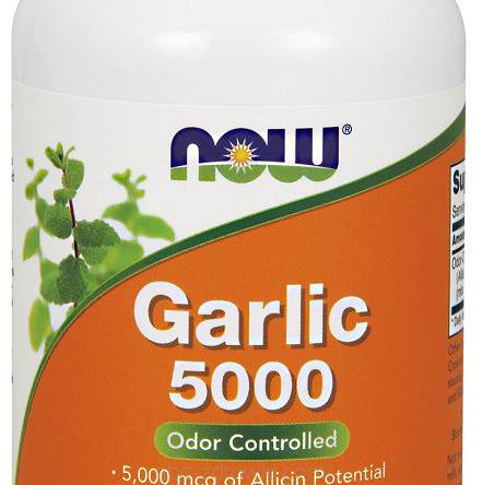 Garlic 5000, czosnek bez zapachu Now Foods- 90 tabl.
