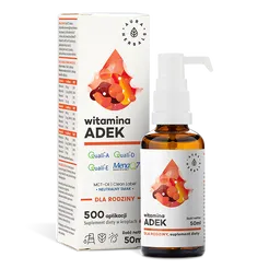 Witamina ADEK dla rodziny na oleju MCT - 50ml krople-Aura Herbals