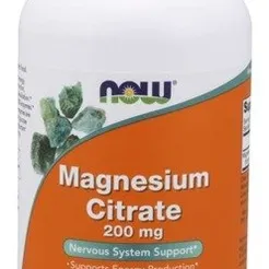 Cytrynian Magnezu Now Foods 200mg - 250 tab