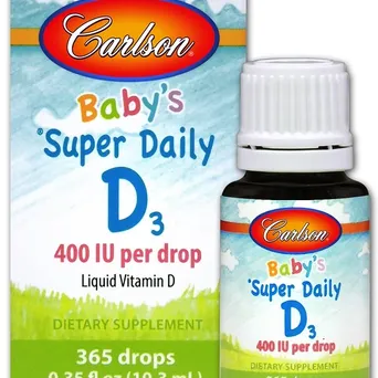 Dziecięcy Super Codzienny D3 400 IU Carlson Labs - 10 ml. 