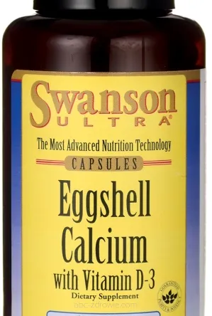 Eggshell Calcium with Witamina D-3 - 60 kaps. SWANSON