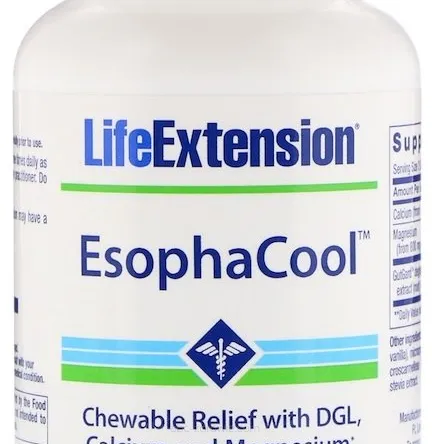 EsophaCool - Life Extension, 60 żujących tabletek 