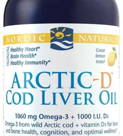 Arctic-D Cod Liver Oil, CytrynowyNordic Naturals - 237 ml. 