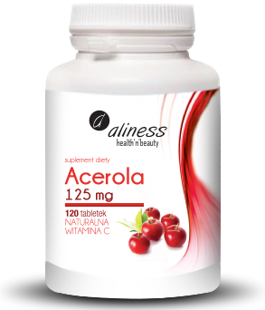 Acerola - naturalna Witamina C125 mg 120 tabletek 
