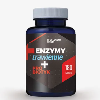 Enzymy trawienne + Probiotyk 180 kapsułek Hepatica