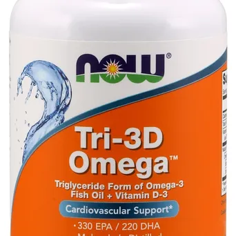 Tri-3D Omega -NOW Foods 90 kaps.