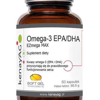 Omega-3 EPA/DHA  EZmega MAX 60 kaps. Kenay
