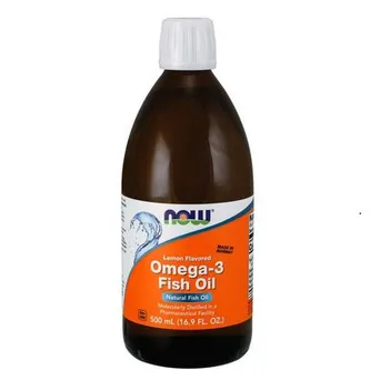 Omega-3 olej z ryby -cytrynowy -Now Foods  500 ml.