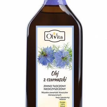 Olej z czarnuszki zimno tłoczony Olivita 250 ml