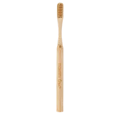 Bambusowa szczoteczka do zębów Mohani - naturalna, włosie średnie