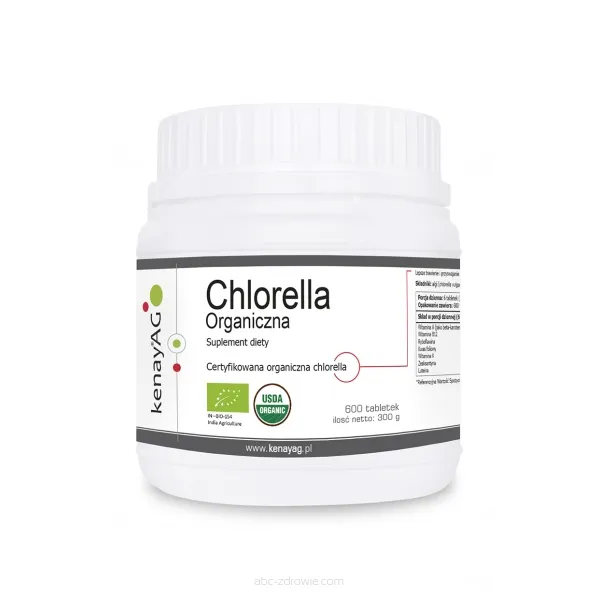Organiczna Chlorella-KENAYAG-600 tab.
