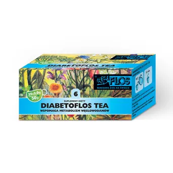 6 Diabetoflos TEA fix 25*2g - metabolizm węglowodanów HERBA-FLOS