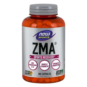 ZMA - Cynk, Magnez i Witamina B6 180 kaps. NOW Foods