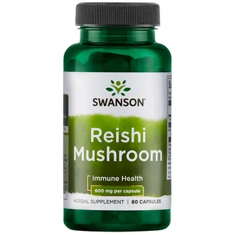 Reishi Mushroom 600mg, Swanson 60 kaps.