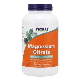 Now Foods Magnesium Citrate - Magnez /cytrynian magnezu/ 240 kaps 