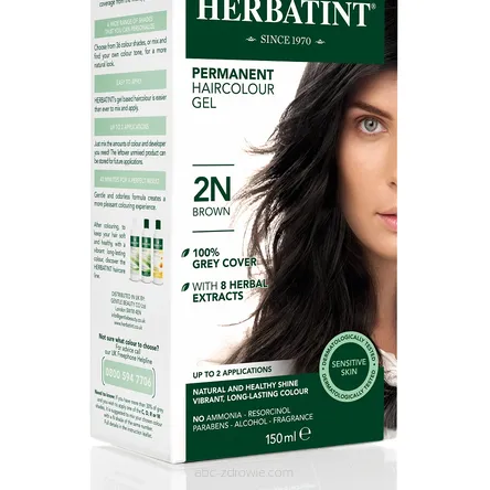 Herbatint brązowa farba do włosów 2N 