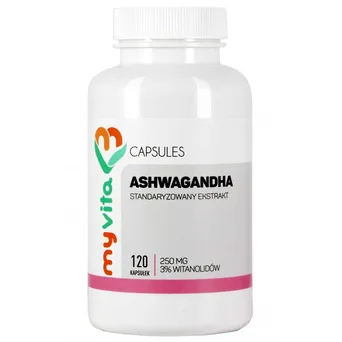 Ashwagandha ekstrakt 250mg, MyVita 120 kaps.
