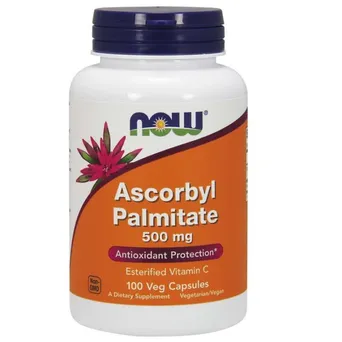 Palmitynian Askorbylu 500 mg 100 kaps. NOW Foods