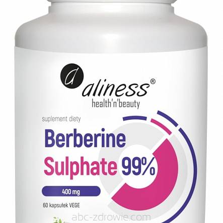 Berberyna Berberine Sulphate 99% Aliness 60 kaps.