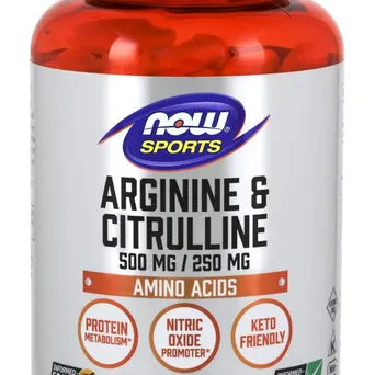 Arginine i Citrulline - 120 kaps. Now Foods