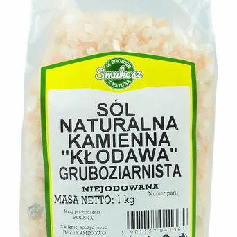 SMAKOSZ Sól kłodawska gruboziarnista naturalna kamienna niejodowana 1kg