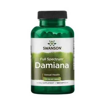 Full Spectrum Ziele Damiana 510 mg Swanson 100 kaps.