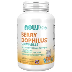 BerryDophilus Kids - Probiotyk dla dzieci 120 tabl. NOW Foods
